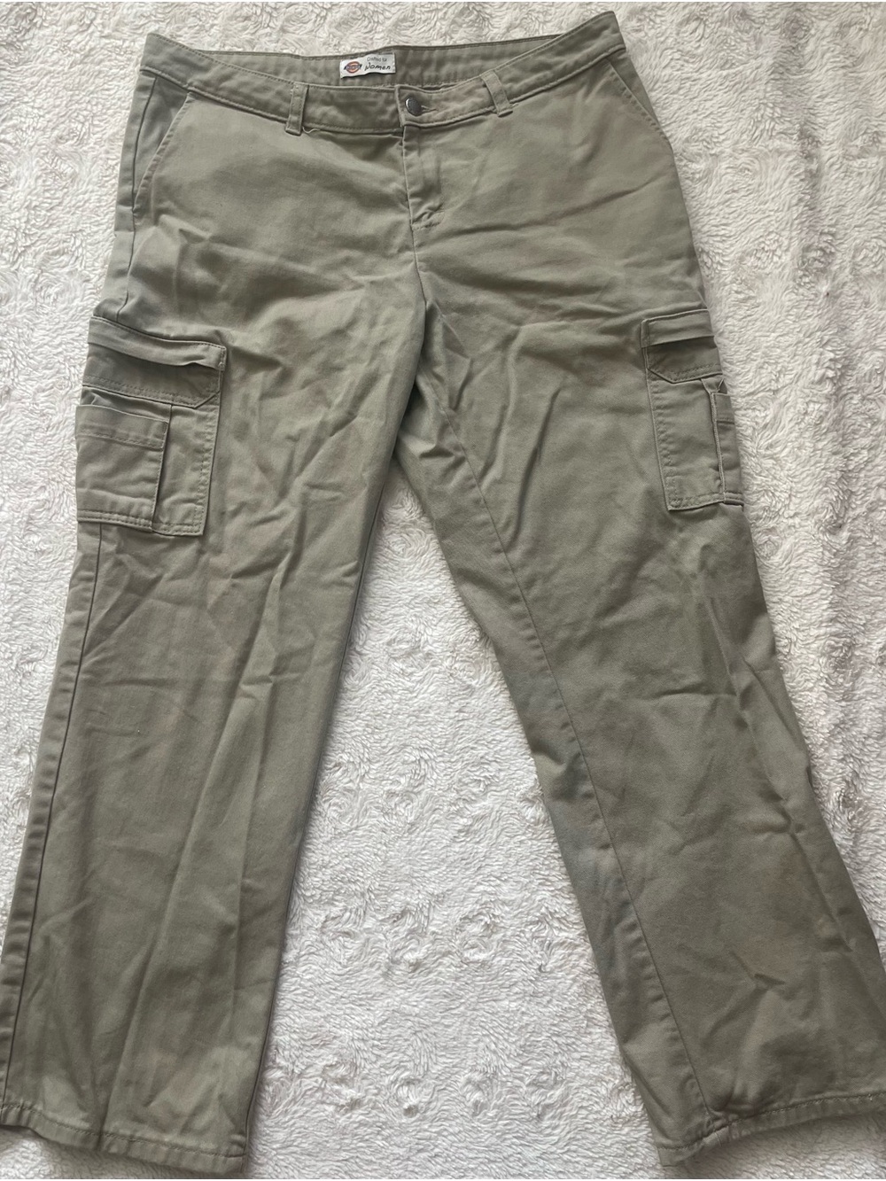 Dickies Women's Olive Green Cargo Pants Work Wear